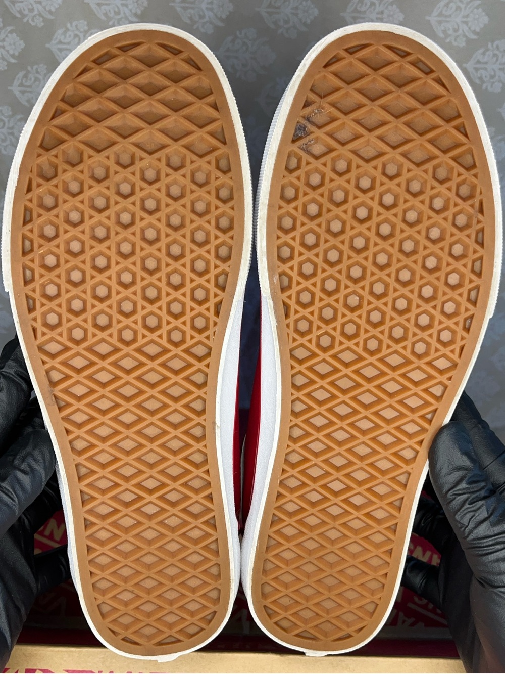 Vans Old Skool Sneakers - Red with White Stripe - Picture 7 of 8